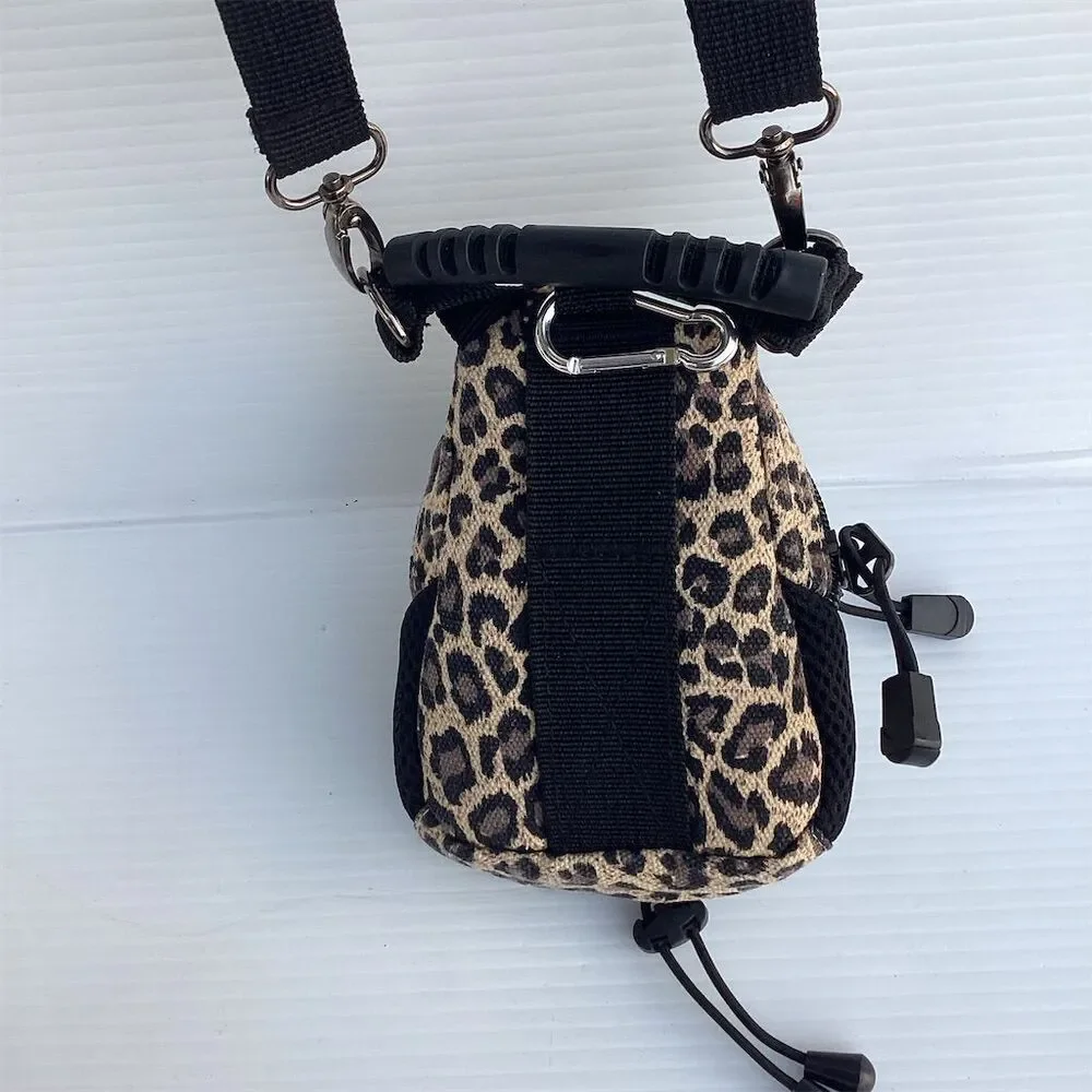 Leopard Print Mini Daypack Backpack Unisex Casual Adjustable Straps - Picture 4 of 10
